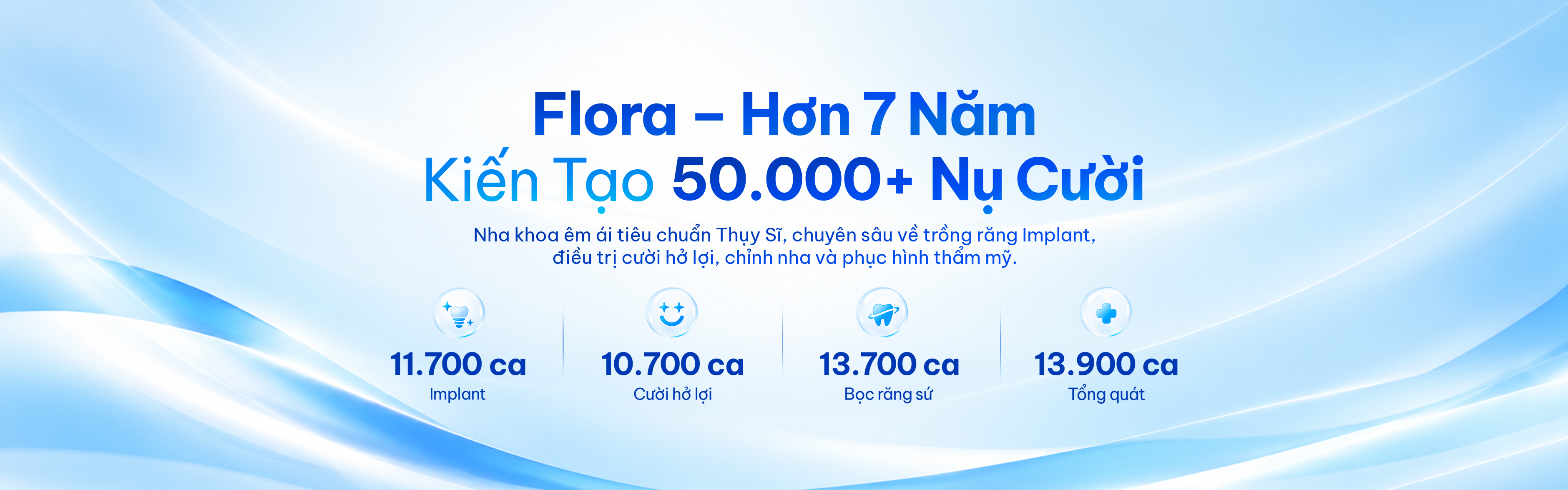 Flora - Hơn 7 Năm Kiến Tạo 50.000+ Nụ Cười - Bảng Giá Dịch Vụ Nha Khoa