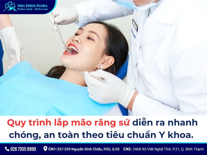 mão răng sứ