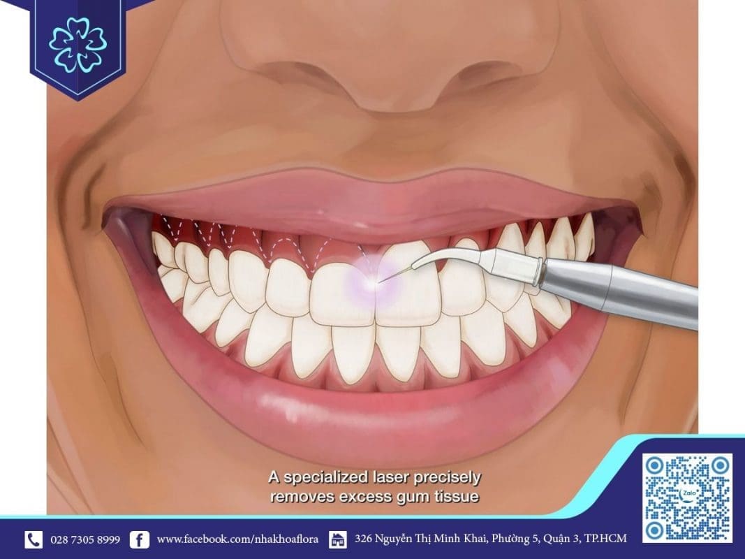 Cách cười không hở lợi bằng phương pháp tạo hình nướu Cách cười không hở lợi bằng phương pháp tạo hình nướu