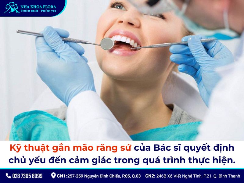 bọc răng sứ có đau không