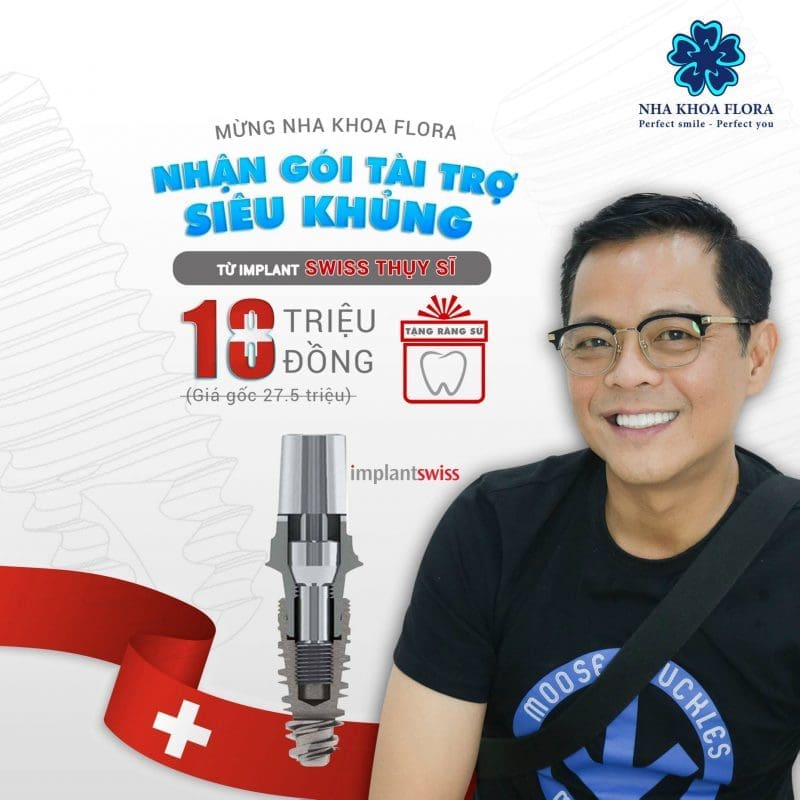 Trồng răng Implant Swiss ưu đãi chỉ còn 18 triệu đồng Trồng răng Implant Swiss ưu đãi chỉ còn 18 triệu đồng