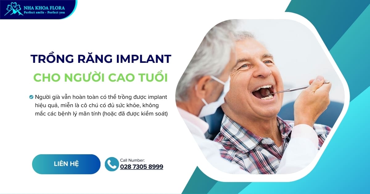 Trồng răng Implant cho người cao tuổi có nên không?