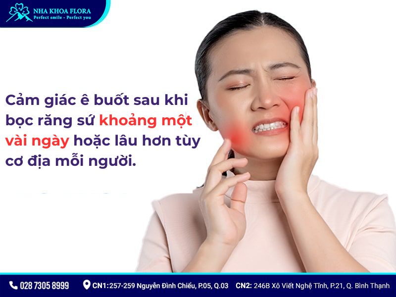 làm răng sứ sau bao lâu thì hết ê buốt