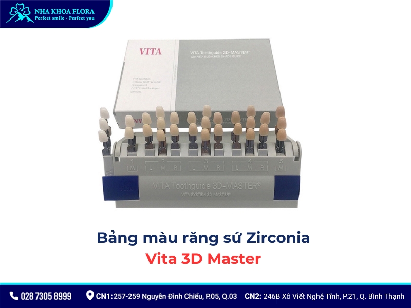 bảng màu răng sứ