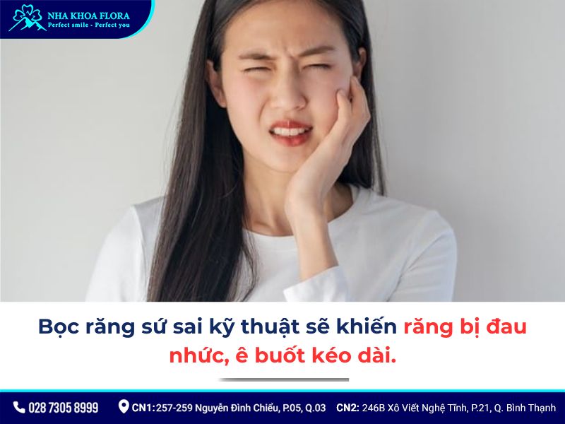 nhược điểm của việc bọc răng sứ