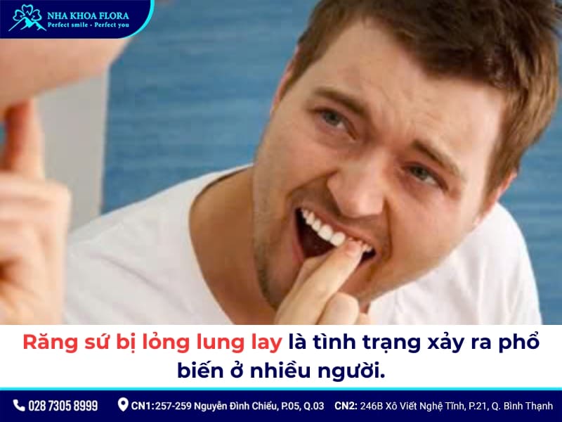 răng sứ bị lỏng