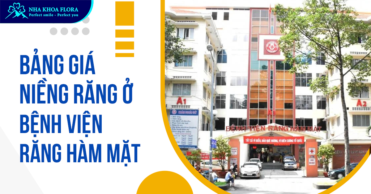 Giá niềng răng ở bệnh viện Răng hàm mặt 2025