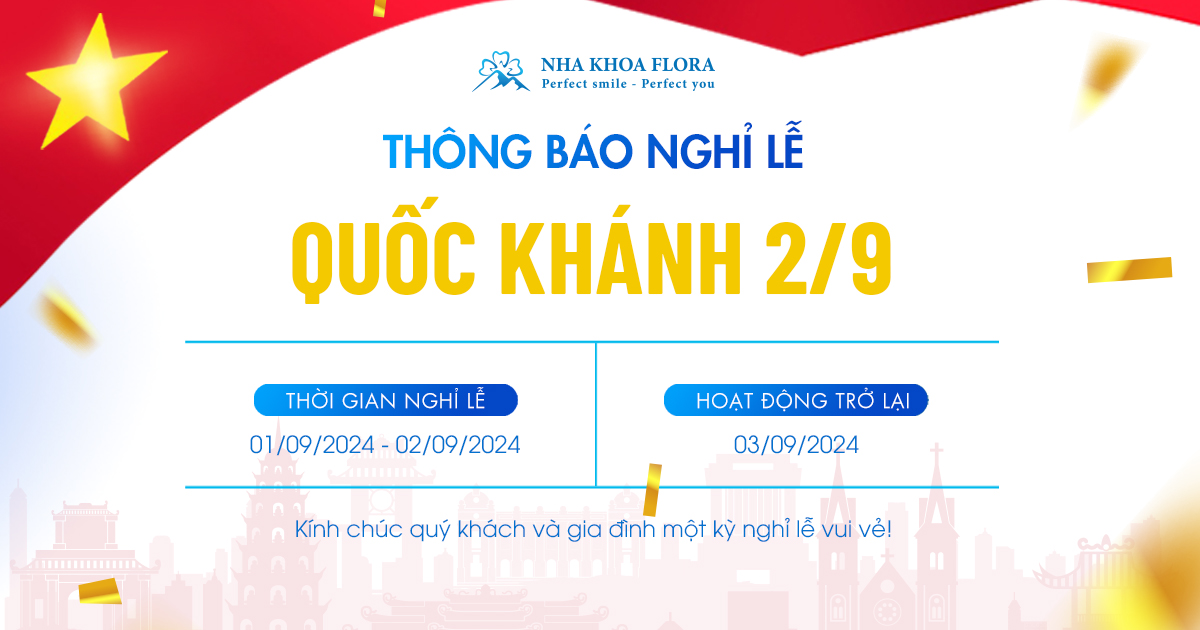 THÔNG BÁO NGHỈ LỄ QUỐC KHÁNH 2/9 năm 2024