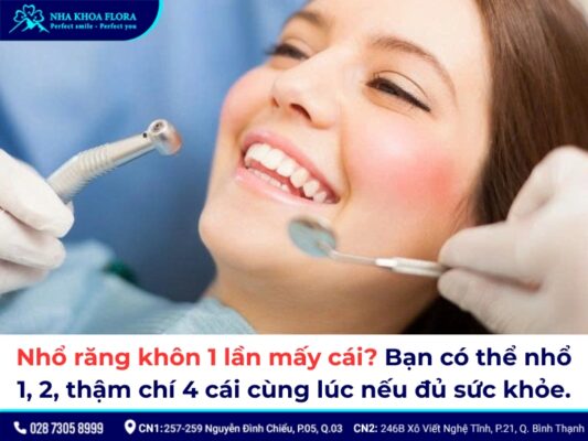 Nhổ răng khôn 1 lần mấy cái? - ảnh 1 Nhổ răng khôn 1 lần mấy cái? - ảnh 1