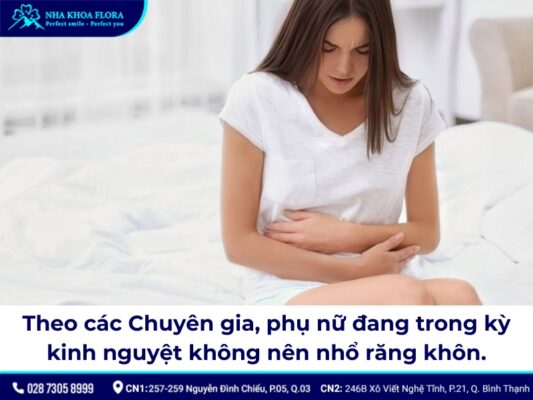 nhổ răng khôn trong kỳ kinh nguyệt - ảnh 1 nhổ răng khôn trong kỳ kinh nguyệt - ảnh 1