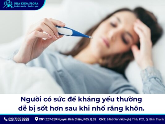 nhổ răng khôn bị sốt - ảnh 2