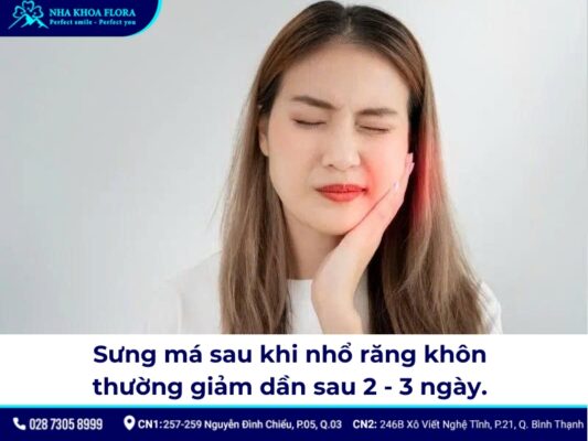 nhổ răng khôn bị sưng má - ảnh 2