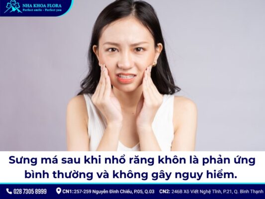 nhổ răng khôn bị sưng má - ảnh 3