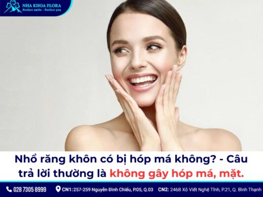 Nhổ răng khôn có bị hóp má không? - ảnh 2