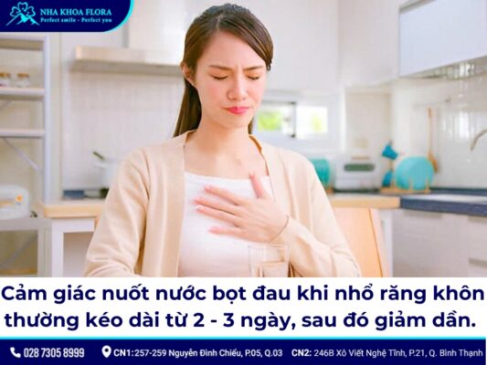 nhổ răng khôn nuốt nước bọt đau - ảnh 2