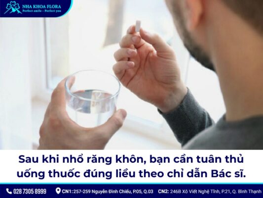 nhổ răng khôn nuốt nước bọt đau - ảnh 3