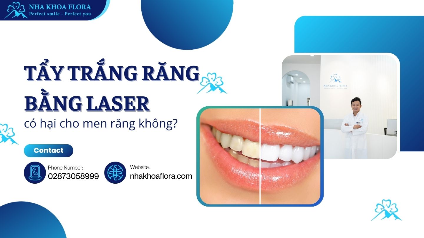 Tẩy trắng răng bằng laser có hại cho men răng không