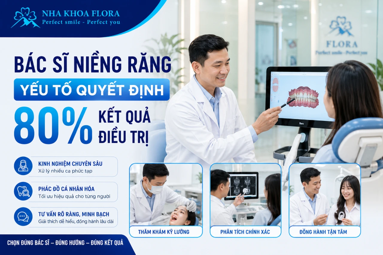 Bác sĩ niềng răng - Yếu tố quyết định 80% kết quả điều trị