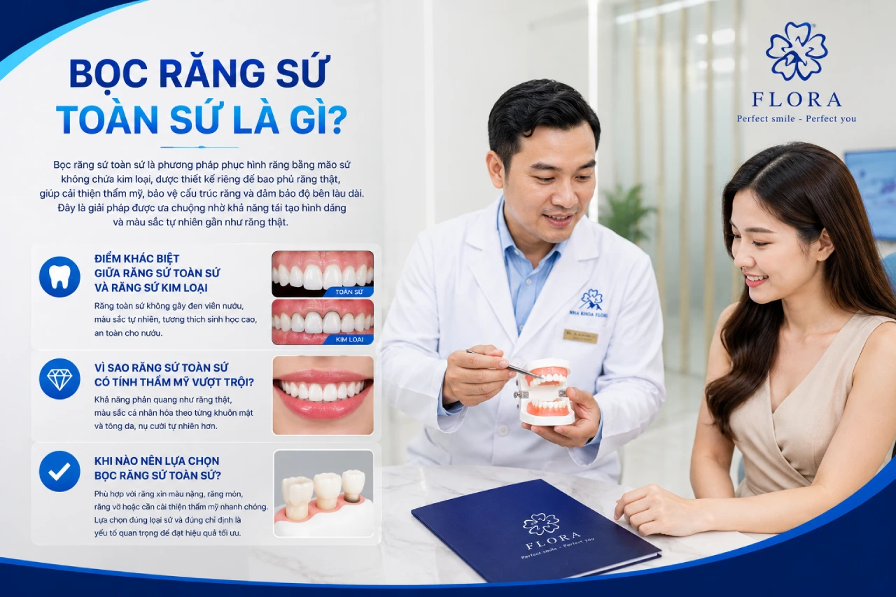 Bọc răng sứ toàn sứ là gì