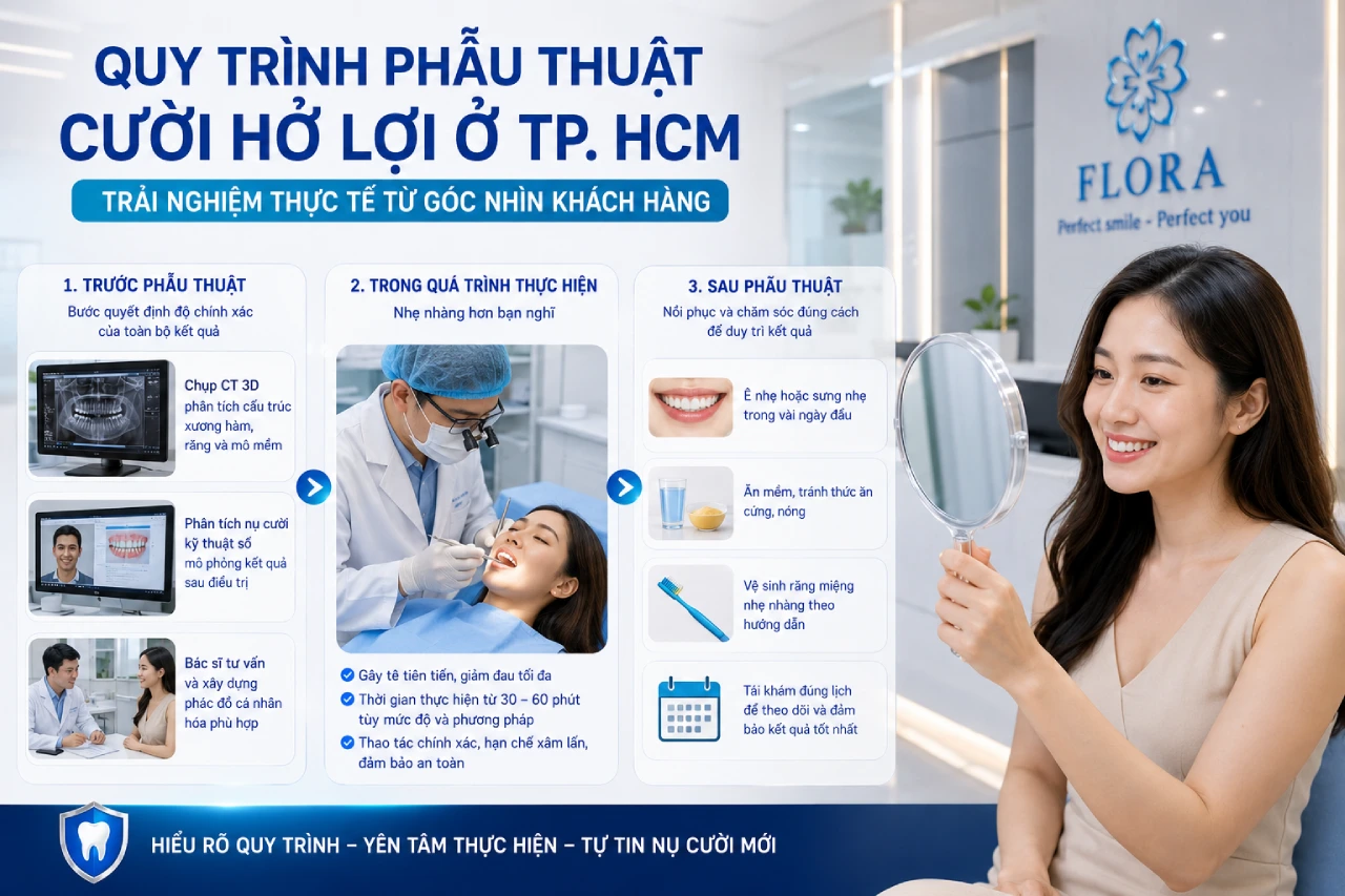 Quy trình phẫu thuật cười hở lợi tại TP. HCM - Trải nghiệm thực tế từ góc nhìn khách hàng