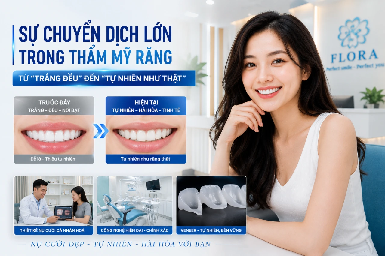 Sự chuyển dịch lớn trong thẩm mỹ răng - từ “trắng đều” đến “tự nhiên như thật”