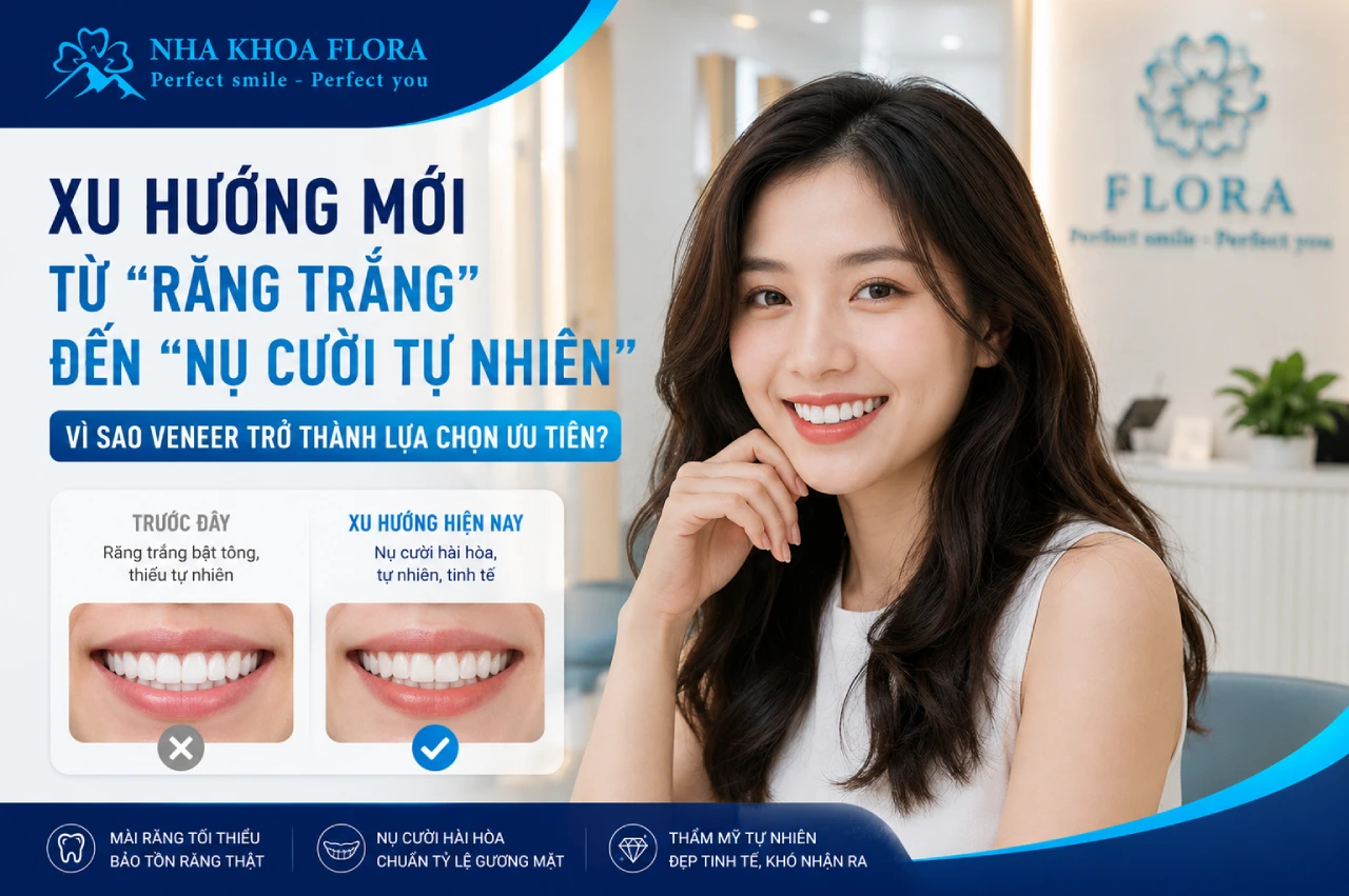 Xu hướng mới Từ “răng trắng” đến “nụ cười tự nhiên” - Vì sao veneer trở thành lựa chọn ưu tiên